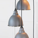 From The Anvil - Hammered Nickel Brindley Cluster Pendant in Bluff - Hammered Nickel  - 49740SBL - Choice Handles