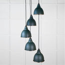 From The Anvil - Hammered Nickel Brindley Cluster Pendant in Dingle - Hammered Nickel  - 49740SDI - Choice Handles
