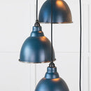 From The Anvil - Hammered Nickel Brindley Cluster Pendant in Dusk - Hammered Nickel  - 49740SDU - Choice Handles