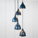 From The Anvil - Hammered Nickel Brindley Cluster Pendant in Dusk - Hammered Nickel  - 49740SDU - Choice Handles