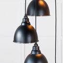 From The Anvil - Hammered Nickel Brindley Cluster Pendant in Elan Black - Hammered Nickel  - 49740SEB - Choice Handles