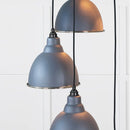 From The Anvil - Hammered Nickel Brindley Cluster Pendant in Slate - Hammered Nickel  - 49740SSL - Choice Handles