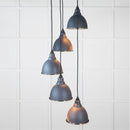 From The Anvil - Hammered Nickel Brindley Cluster Pendant in Slate - Hammered Nickel  - 49740SSL - Choice Handles
