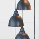 From The Anvil - Hammered Nickel Brindley Cluster Pendant in Soot - Hammered Nickel  - 49740SSO - Choice Handles