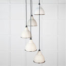 From The Anvil - Hammered Nickel Brindley Cluster Pendant in Tump - Hammered Nickel  - 49740STU - Choice Handles