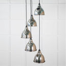 From The Anvil - Hammered Brass Brindley Cluster Pendant - Hammered Brass  - 49741 - Choice Handles