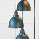 From The Anvil - Hammered Brass Brindley Cluster Pendant in Dingle - Hammered Brass  - 49741SDI - Choice Handles