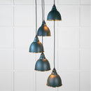 From The Anvil - Hammered Brass Brindley Cluster Pendant in Dingle - Hammered Brass  - 49741SDI - Choice Handles