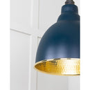 From The Anvil - Hammered Brass Brindley Cluster Pendant in Dusk - Hammered Brass  - 49741SDU - Choice Handles