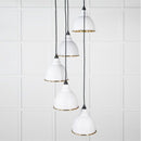 From The Anvil - Hammered Brass Brindley Cluster Pendant in Flock - Hammered Brass  - 49741SF - Choice Handles
