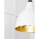 From The Anvil - Hammered Brass Brindley Cluster Pendant in Flock - Hammered Brass  - 49741SF - Choice Handles
