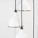 From The Anvil - Hammered Brass Brindley Cluster Pendant in Flock - Hammered Brass  - 49741SF - Choice Handles