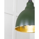 From The Anvil - Hammered Brass Brindley Cluster Pendant in Heath - Hammered Brass  - 49741SH - Choice Handles