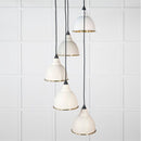 From The Anvil - Hammered Brass Brindley Cluster Pendant in Tump - Hammered Brass  - 49741STU - Choice Handles