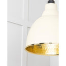From The Anvil - Hammered Brass Brindley Cluster Pendant in Teasel - Hammered Brass  - 49741STE - Choice Handles