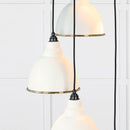 From The Anvil - Hammered Brass Brindley Cluster Pendant in Teasel - Hammered Brass  - 49741STE - Choice Handles