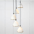 From The Anvil - Hammered Brass Brindley Cluster Pendant in Teasel - Hammered Brass  - 49741STE - Choice Handles
