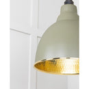 From The Anvil - Hammered Brass Brindley Cluster Pendant in Tump - Hammered Brass  - 49741STU - Choice Handles