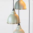 From The Anvil - Hammered Brass Brindley Cluster Pendant in Tump - Hammered Brass  - 49741STU - Choice Handles