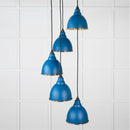 From The Anvil - Hammered Brass Brindley Cluster Pendant in Upstream - Hammered Brass  - 49741SU - Choice Handles