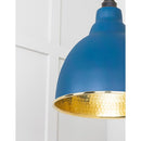 From The Anvil - Hammered Brass Brindley Cluster Pendant in Upstream - Hammered Brass  - 49741SU - Choice Handles