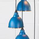 From The Anvil - Hammered Brass Brindley Cluster Pendant in Upstream - Hammered Brass  - 49741SU - Choice Handles