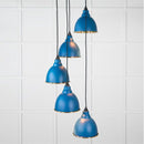 From The Anvil - Hammered Brass Brindley Cluster Pendant in Upstream - Hammered Brass  - 49741SU - Choice Handles