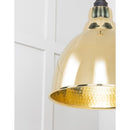 From The Anvil - Hammered Brass Brindley Cluster Pendant - Hammered Brass  - 49741 - Choice Handles