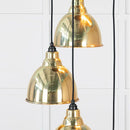 From The Anvil - Hammered Brass Brindley Cluster Pendant - Hammered Brass  - 49741 - Choice Handles