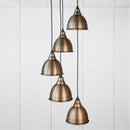 From The Anvil - Aged Brass Brindley Cluster Pendant - Aged Brass  - 49742 - Choice Handles