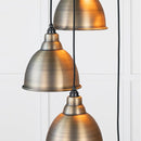 From The Anvil - Aged Brass Brindley Cluster Pendant - Aged Brass  - 49742 - Choice Handles