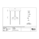 From The Anvil - Smooth Brass Flora Cluster Pendant - Smooth Brass  - 49745 - Choice Handles