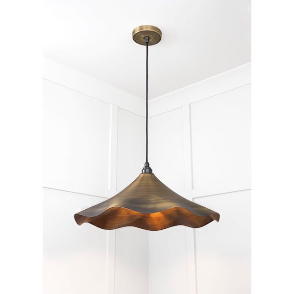 From The Anvil - Aged Brass Flora Pendant - Aged Brass  - 49747 - Choice Handles