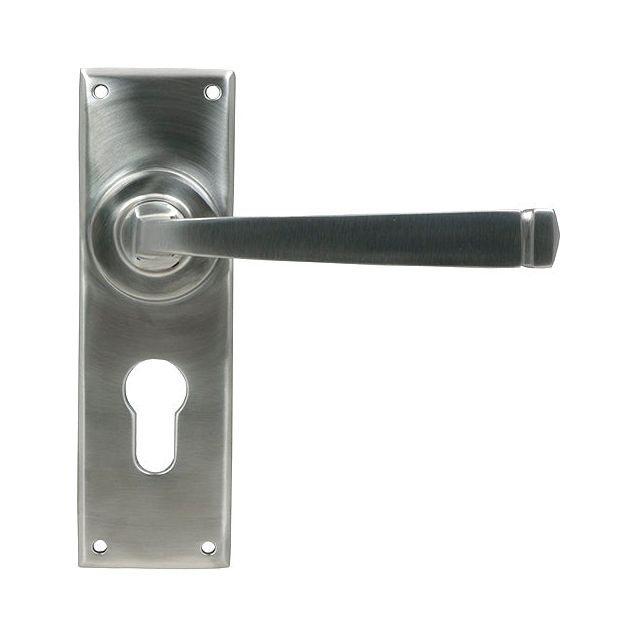 From The Anvil - Avon Lever Euro Lock Set - Satin Marine SS (316) - 49830 - Choice Handles