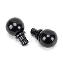 From The Anvil - Black Ball Curtain Finial (pair) - Black  - 49899 - Choice Handles