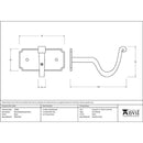 From The Anvil - Black Mounting Bracket (pair) - Black  - 49909 - Choice Handles