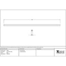 From The Anvil - Black 1.5m Curtain Pole - Black  - 49912 - Choice Handles