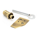 From The Anvil - Aged Brass Key-Flush Sash Stop - Aged Brass  - 49917 - Choice Handles