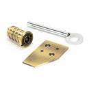 From The Anvil - Aged Brass Key-Flush Sash Stop - Aged Brass  - 49917 - Choice Handles