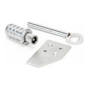 From The Anvil - Satin Chrome Key-Flush Sash Stop - Satin Chrome  - 49919 - Choice Handles