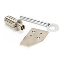 From The Anvil - Polished Nickel Key-Flush Sash Stop - Polished Nickel  - 49920 - Choice Handles