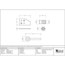 From The Anvil - Polished Nickel Key-Flush Sash Stop - Polished Nickel  - 49920 - Choice Handles