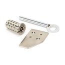 From The Anvil - Polished Nickel Key-Flush Sash Stop - Polished Nickel  - 49920 - Choice Handles
