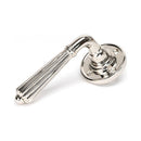 From The Anvil - Hinton Lever on Rose Set - Unsprung - Polished Nickel - 50082 - Choice Handles
