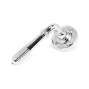 From The Anvil - Reeded Lever on Rose Set - Unsprung - Polished Chrome - 50088 - Choice Handles