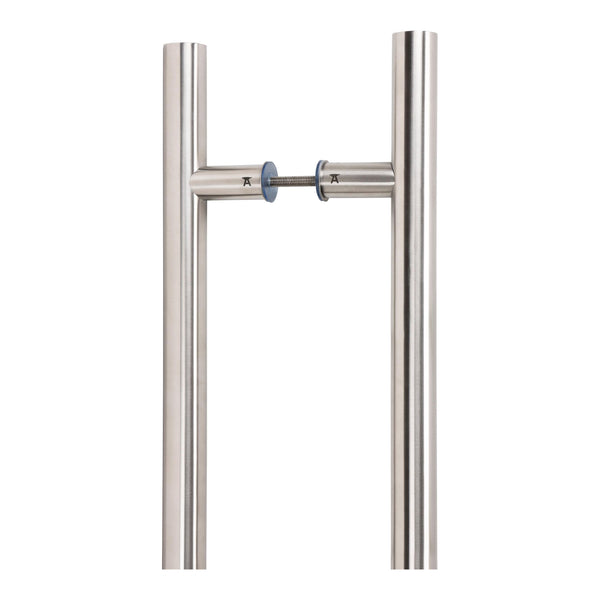 From The Anvil - 0.9m T Bar Handle B2B Fix 32mm Diameter - Satin Marine SS (316) - 50229 - Choice Handles