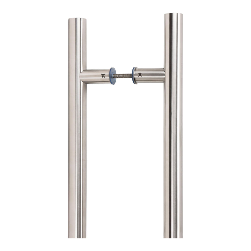 From The Anvil - 0.9m T Bar Handle B2B Fix 32mm Diameter - Satin Marine SS (316) - 50229 - Choice Handles