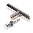 From The Anvil - 0.6m T Bar Handle Bolt Fix 32mm Diameter - Polished Marine SS (316) - 50240 - Choice Handles