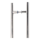 From The Anvil - 0.6m T Bar Handle B2B Fix 32mm Diameter - Polished Marine SS (316) - 50241 - Choice Handles