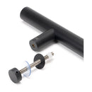 From The Anvil - 0.6m T Bar Handle Bolt Fix 32mm Diameter - Matt Black - 50255 - Choice Handles